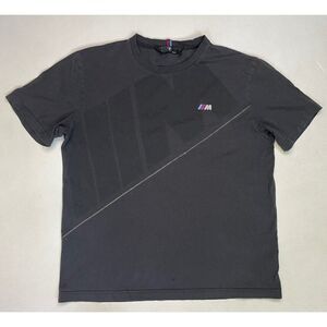 BMW Motorsport T-shirt Women Medium Gray Graphic Logo Short Sleeve